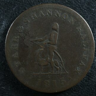 NS-11A1 5.49g Halfpenny token 1815 Canada Nova Scotia Halifax Breton 884