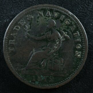 NS-19A1 Halfpenny 1812 token Canada Nova Scotia Trade & Navigation Breton 963