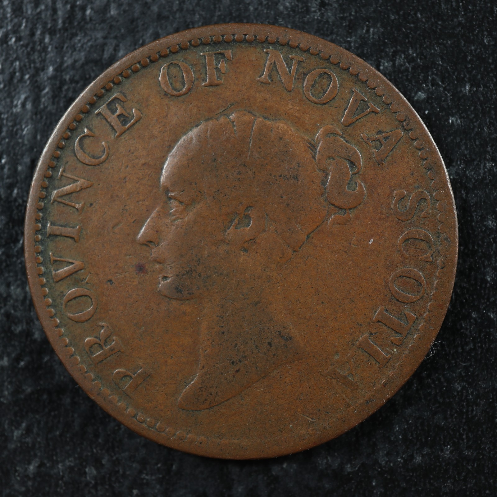 NS-1F1-Halfpenny-token-1843-Nova-Scotia-Canada-Thistle-Breton-874-277836421635-2