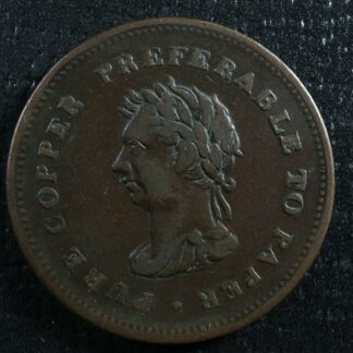 NS-22A Copper token 1838 Trade & Navigation Canada Nova Scotia Breton 967