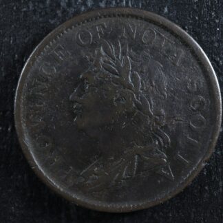 NS-2A5 One penny token 1824 Canada Nova Scotia Thistle Breton 868