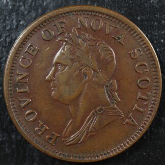 NS-4A2 One Penny token 1832 Canada Nova Scotia Thistle Breton 870