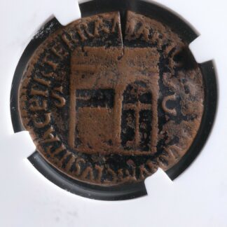 Nero-As-62-68-NGC-VF-Temple-of-Janus-Rome-RIC-300-Neron-de-274452714985-2