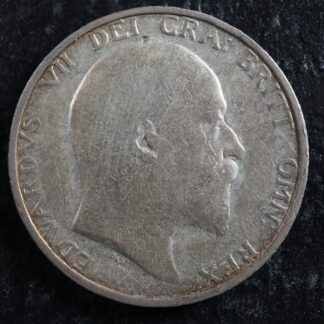 One shilling 1909 Great Britain KM#800 Silver UK GB Grande-Bretagne 1