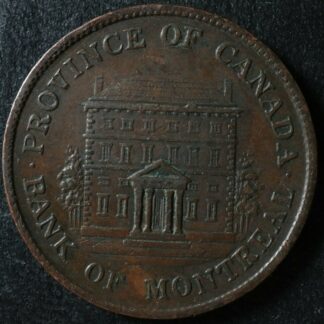 PC-1B5 Halfpenny 1844 token Province of du Canada Montreal Quebec Breton 527