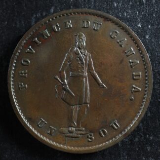 PC-3-Halfpenny-token-Un-sou-1852-Province-du-of-Canada-Quebec-Bank-Breton-529-275789079975-2