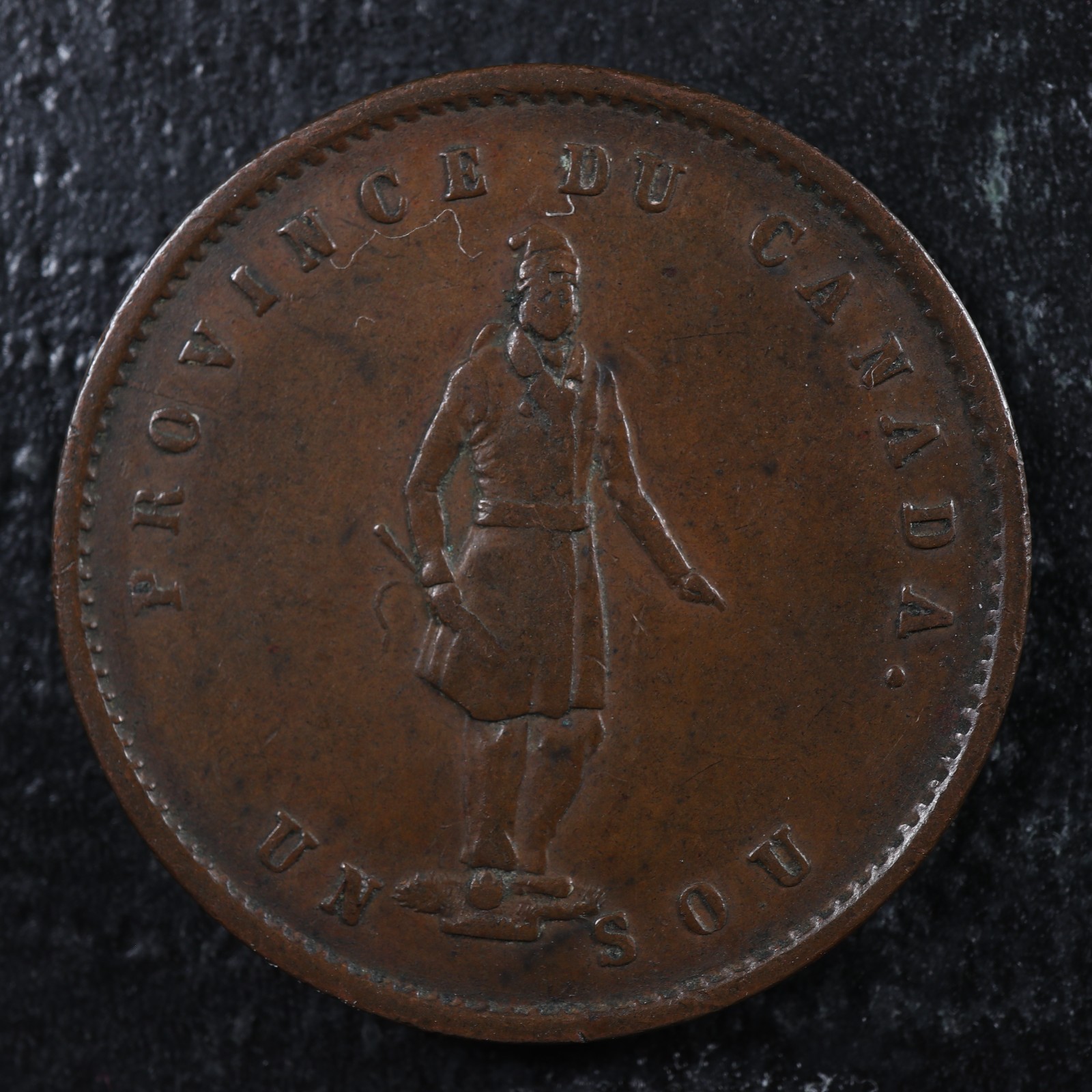PC-3-Halfpenny-token-Un-sou-1852-Province-du-of-Canada-Quebec-Bank-Breton-529-277652397275-2