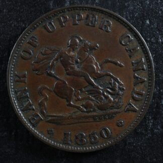 PC-5A Halfpenny 1850 token Bank of Upper Canada Breton 720