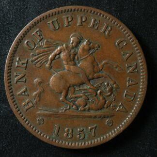 PC-6D One Penny 1857 token Bank of Upper Canada Breton 719