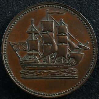 PE-10-31 Ships Colonies & Commerce token PEI Canada Breton 997