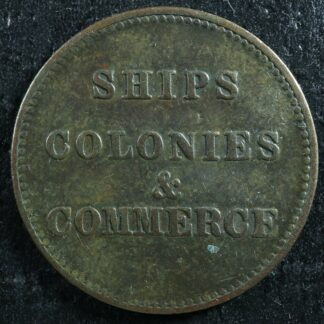 PE-10-39 Ships Colonies & Commerce token PEI Canada Breton 997