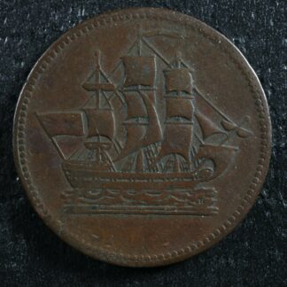 PE-10-46 Ships Colonies & Commerce token PEI Canada Breton 997
