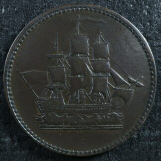 PE-10-8 Ships Colonies & Commerce token PEI Canada Breton 997