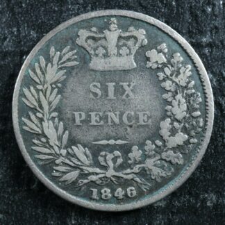 Six-pence-1846-Great-Britain-KM7331-Silver-UK-GB-Grande-Bretagne-6-275191219705-2