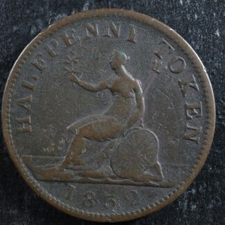 UC-14 Halfpenny token 1832 Province of Upper Canada Britannia Breton 732