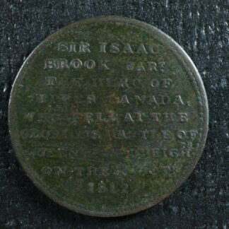 UC-5A1 Upper Canada token 1812 Sir Isaac Brook Brock Ship Breton 723