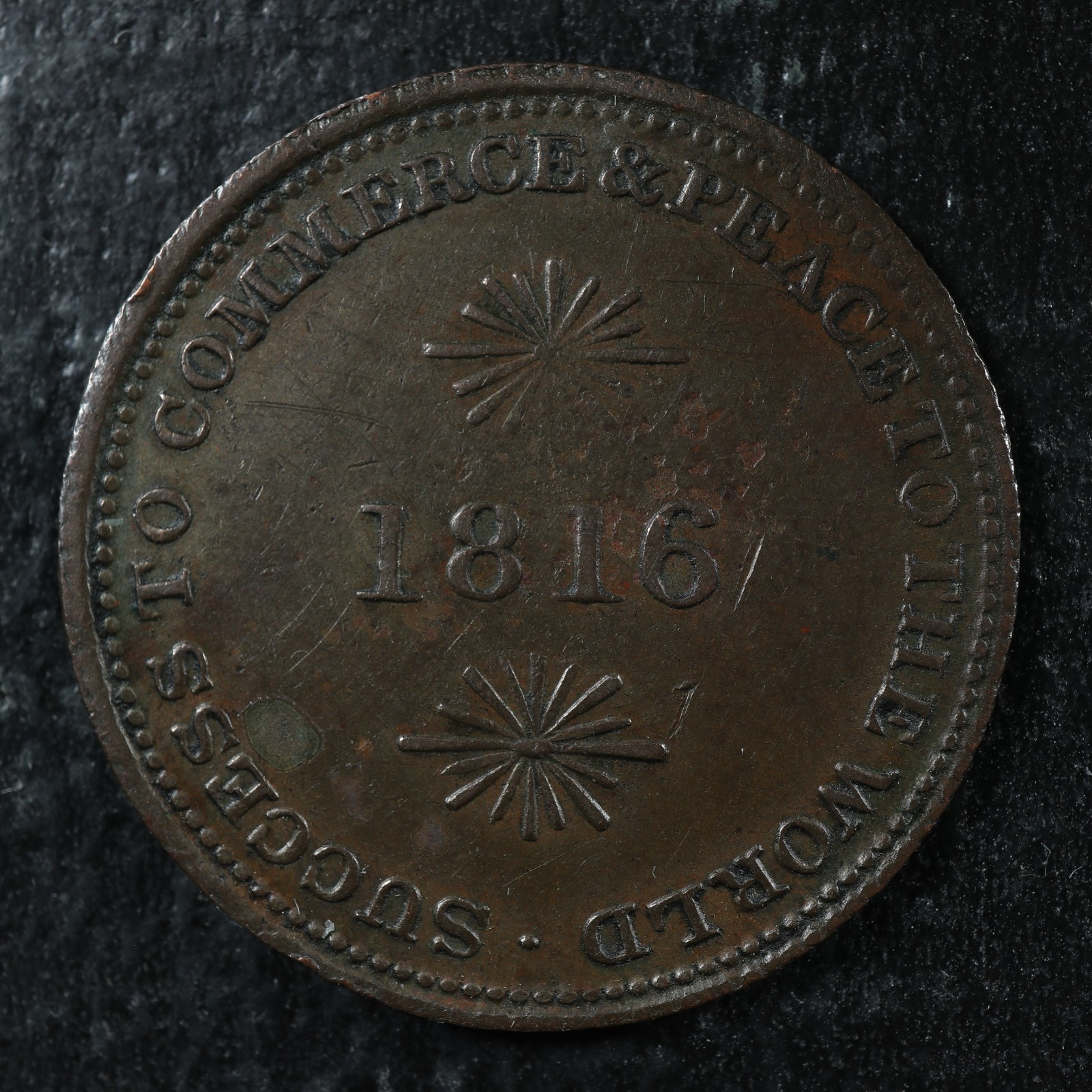 UC-6A2-Halfpenny-1816-Isaac-Brock-token-Upper-Canada-Ontario-Breton-724-277460328855-2
