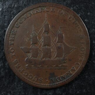 UC-7 1816 Mule token Upper Canada Commerce ship Breton 725
