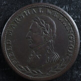 WE-1A3 Halfpenny token 1813 Field Marshal Wellington Canada Breton 969
