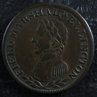 WE-2A2 Halfpenny token Canada Field Marshall Wellington Breton 971