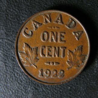 1 cent 1922 Canada one small penny copper King George V c ¢ VF-25