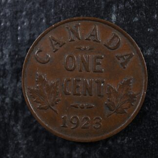 1 cent 1923 Canada one small penny King George V c ¢ VF-20
