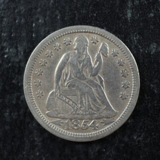 10 cents 1854 United States of America KM#77 silver ¢ c dime Seated Liberty USA