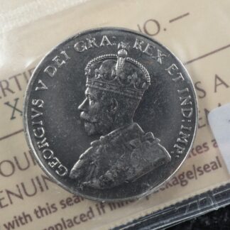 5 cents 1930 Canada ICCS MS-63 Nickel coin King George V c ¢