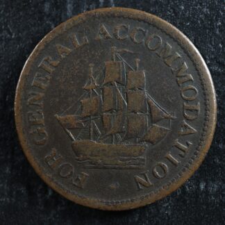 AM-1A4 Halfpenny token Pure Copper preferable Canada ship Breton 966