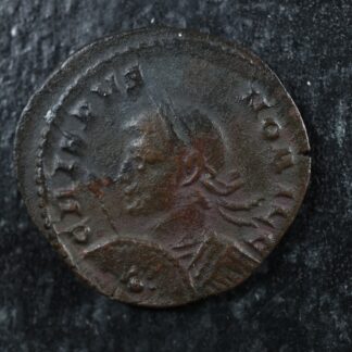Crispus as Caesar AE Follis 322-323 Londinium RIC 249 Globe set on Altar Stars