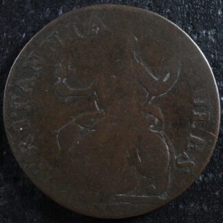 Evasion halfpenny token 1777 God Save Th King Britannia Rules Coleman EH-?