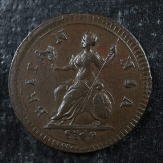 Farthing-1719-Great-Britain-KM556-Peck-814-Copper-one-UK-GB-Grande-Bretagne-14-277825809106-2