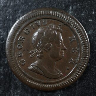 Farthing 1719 Great Britain KM#556 Peck 814 Copper one UK GB Grande-Bretagne 1/4