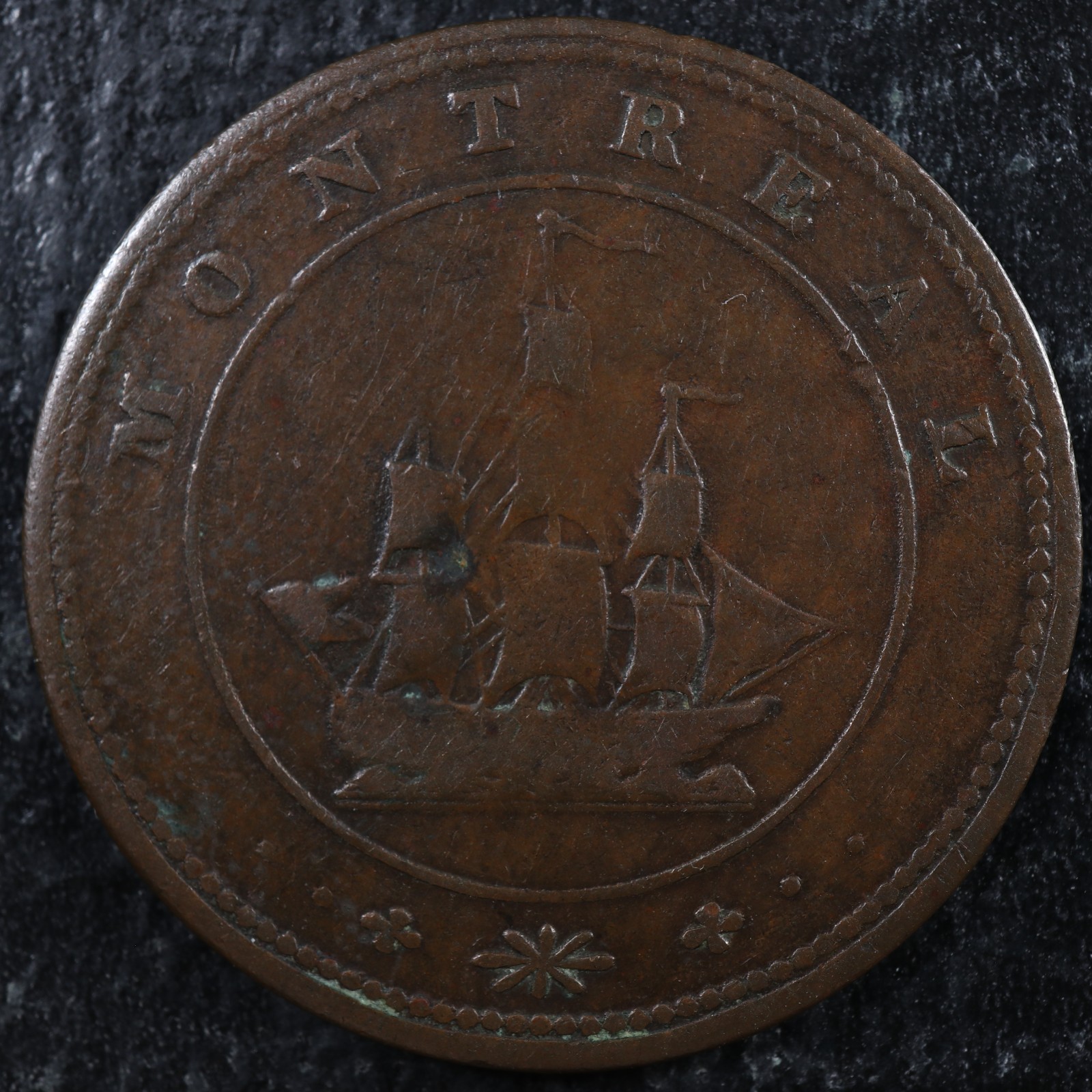 LC-12-Halfpenny-token-1816-Montreal-Quebec-Lower-Bas-Canada-Ship-Breton-531-277734614916-2