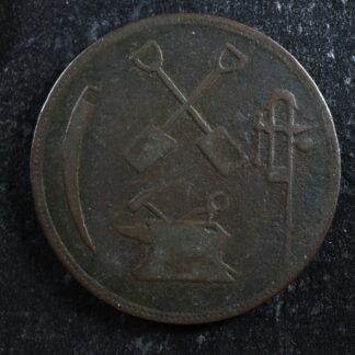 LC-15A1 Halfpenny token T. S. Brown Montreal Bas Lower Canada Breton 561