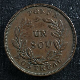 LC-27A1 Bouquet Sou token Montreal Lower Bas Canada Quebec Breton 691