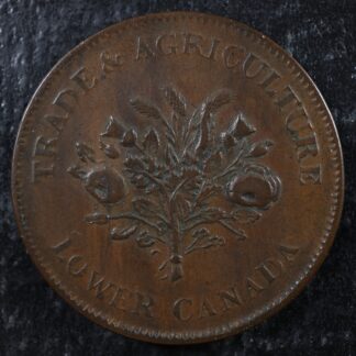 LC-2A2 Un Sous token Lower Bas Canada Montreal Québec Bouquet Breton 713