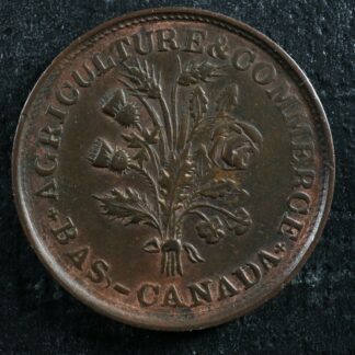 LC-33A1 Bouquet Sou token Montreal Lower Bas Canada Quebec Breton 704