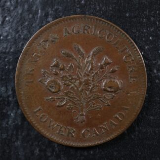 LC-3A3 Un Sous token Lower Bas Canada Bank of Montreal Québec Bouquet Breton 714