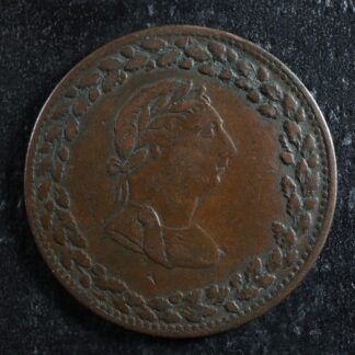 LC-48-24 Halfpenny token 1812 Lower Bas Canada Quebec Tiffin Breton 960