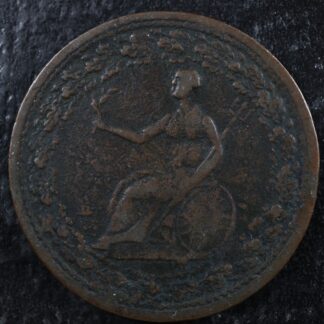 LC-54D1 Halfpenny token 1815 Lower Bas Canada Quebec Spread eagle Breton 994