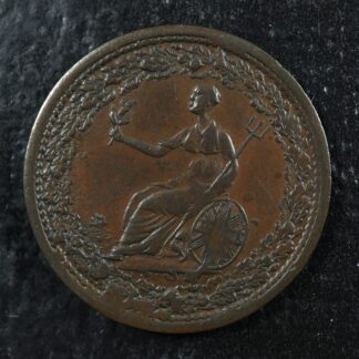 LC-54D1 Halfpenny token 1815 Lower Bas Canada Quebec Spread eagle Breton 994