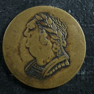 LC-60-3 1820 token Lower Bas Canada Quebec Bust and Harp Breton 1012