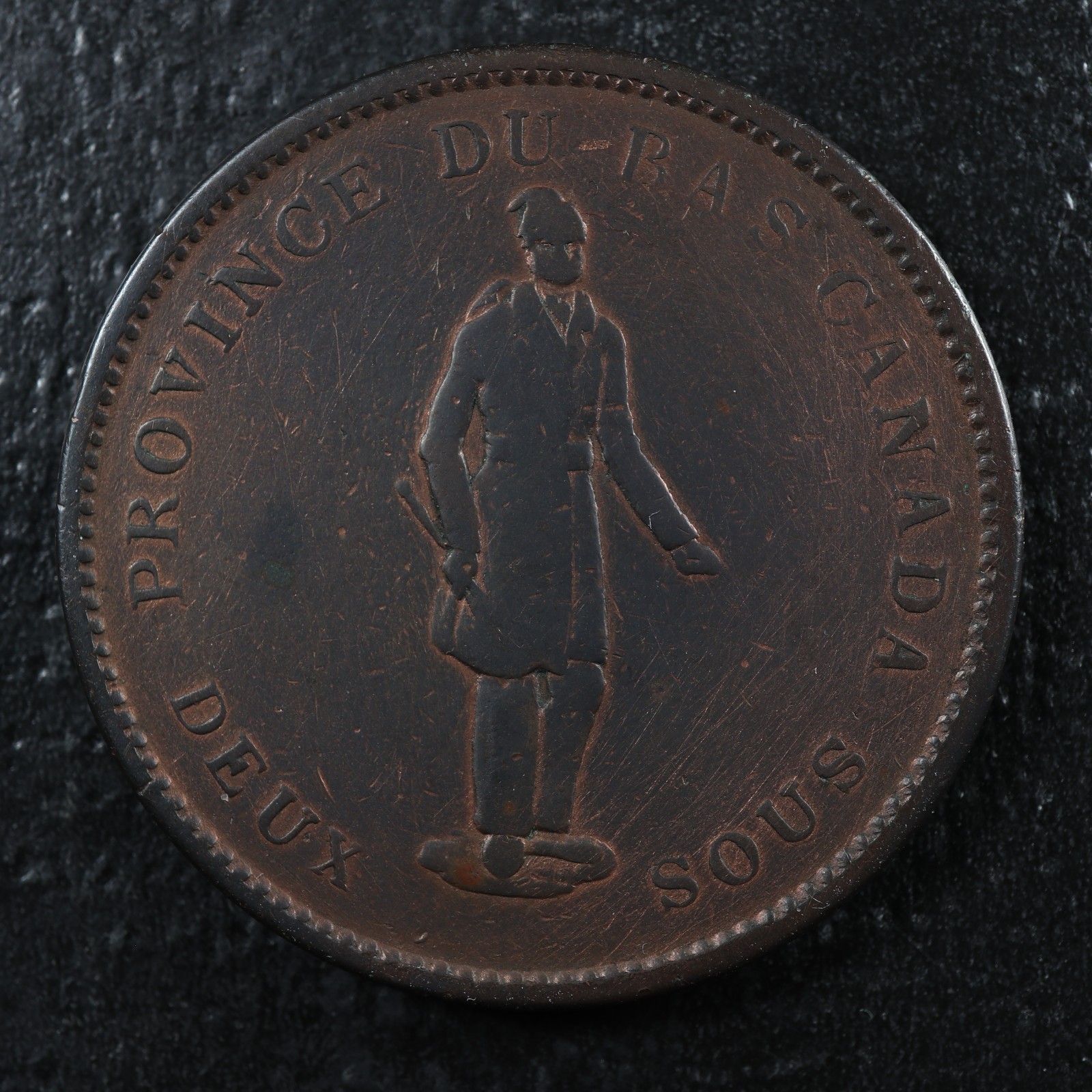 LC-9B2-One-Penny-token-Deux-sous-1837-Bas-Canada-Quebec-Bank-Breton-521-277575140216-2