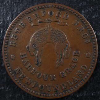 NF-1C1 Rutherford Bros. 1846 Newfoundland Canada token NFLD Breton 953