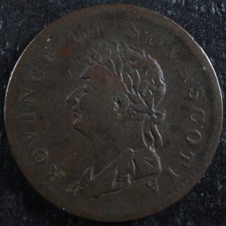 NS-1B1 Halfpenny token 1823 Canada Nova Scotia Thistle Breton 867