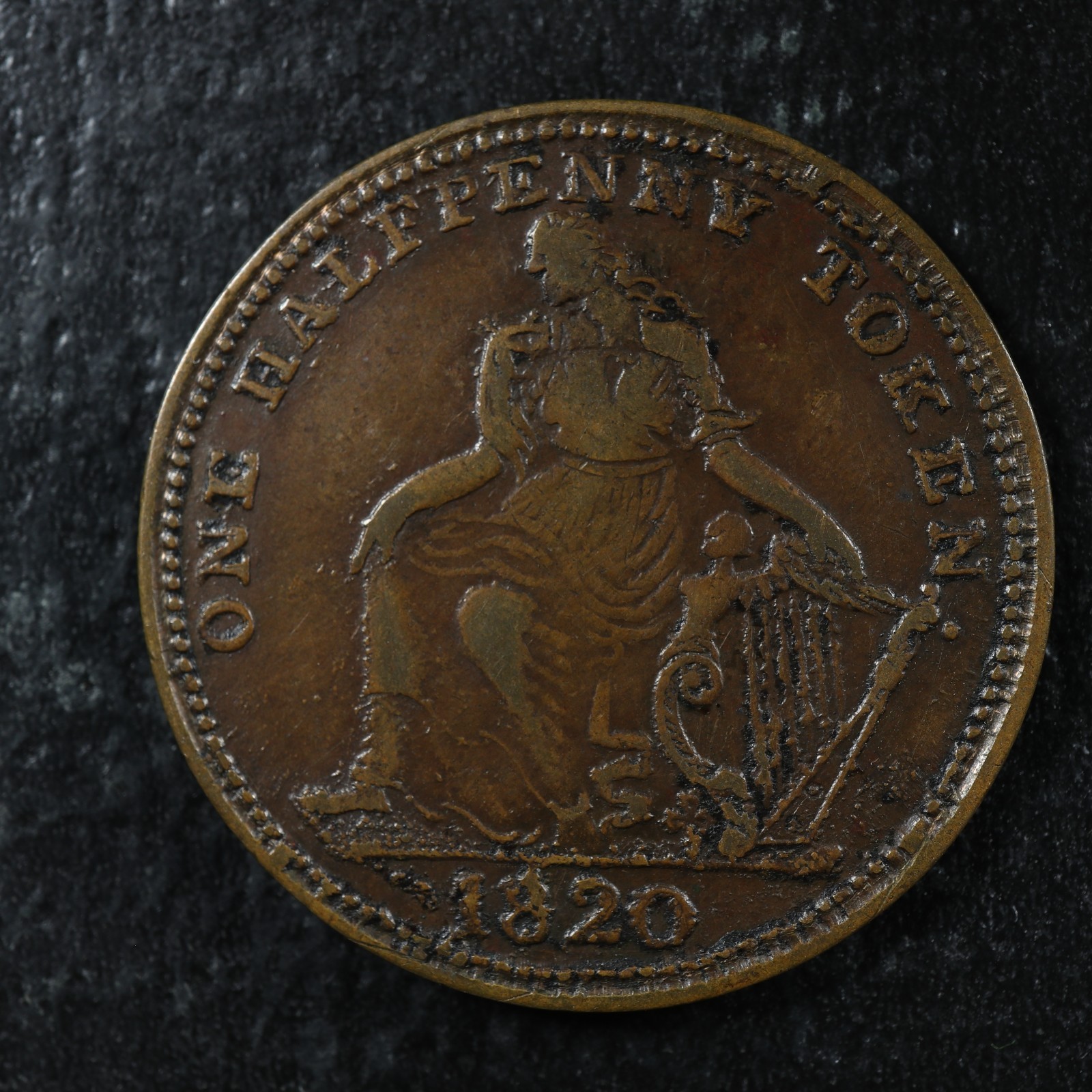 NS-24A2-Halfpenny-1820-token-Canada-Nova-Scotia-ship-harp-Breton-894-277460192806-2