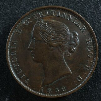 NS-5A1 Halfpenny token 1856 Canada Nova Scotia Mayflower Breton 876