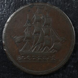 One penny ND token copper ship Canadian Borderline Bowman 16 Withers 1618