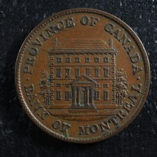 PC-1A3 Halfpenny 1842 token Province of du Canada Montreal Quebec Breton 527